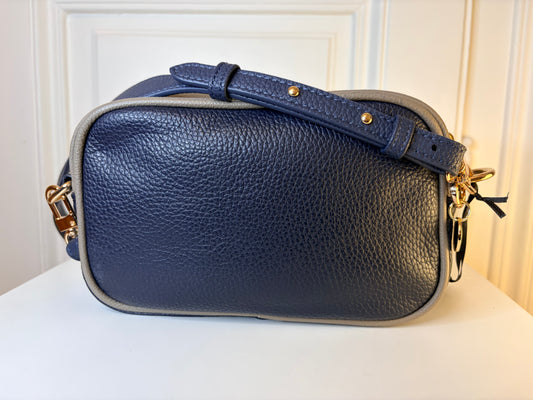 Francesca BAG S Night Blue-Taupe Grey