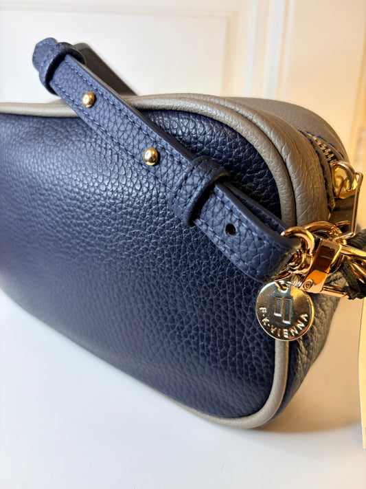 Francesca BAG S Night Blue-Taupe Grey