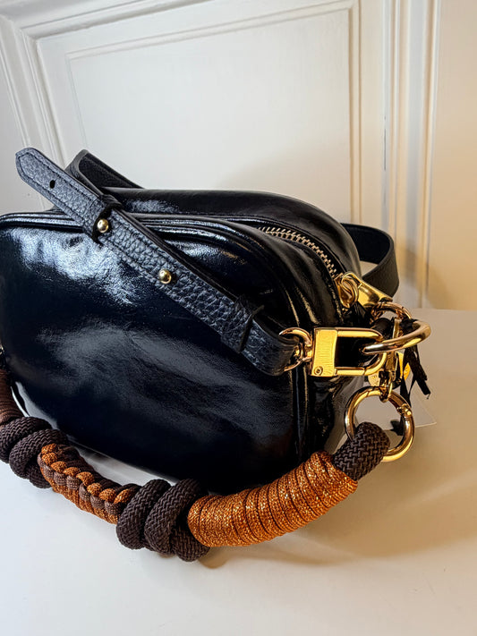 Francesca Bag S Black Shiny