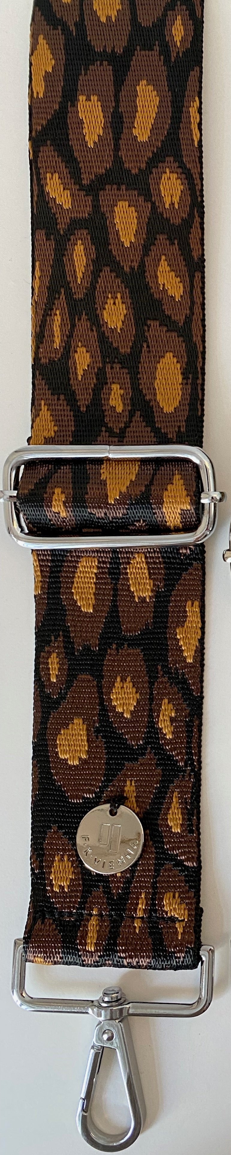 Shoulder Strap Bag Leopard brown / Silver Hardware