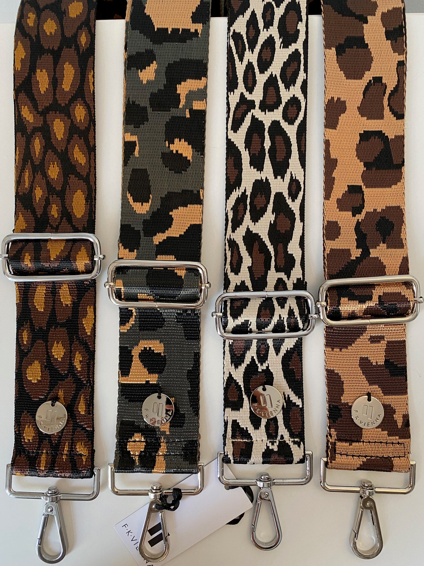 Shoulder Strap Bag Leopard brown / Silver Hardware