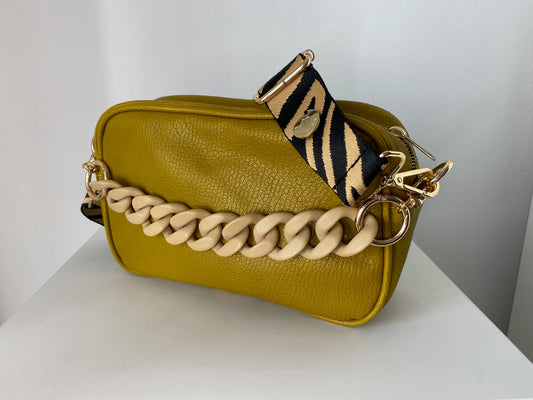 Francesca BAG M Yellow Mustard