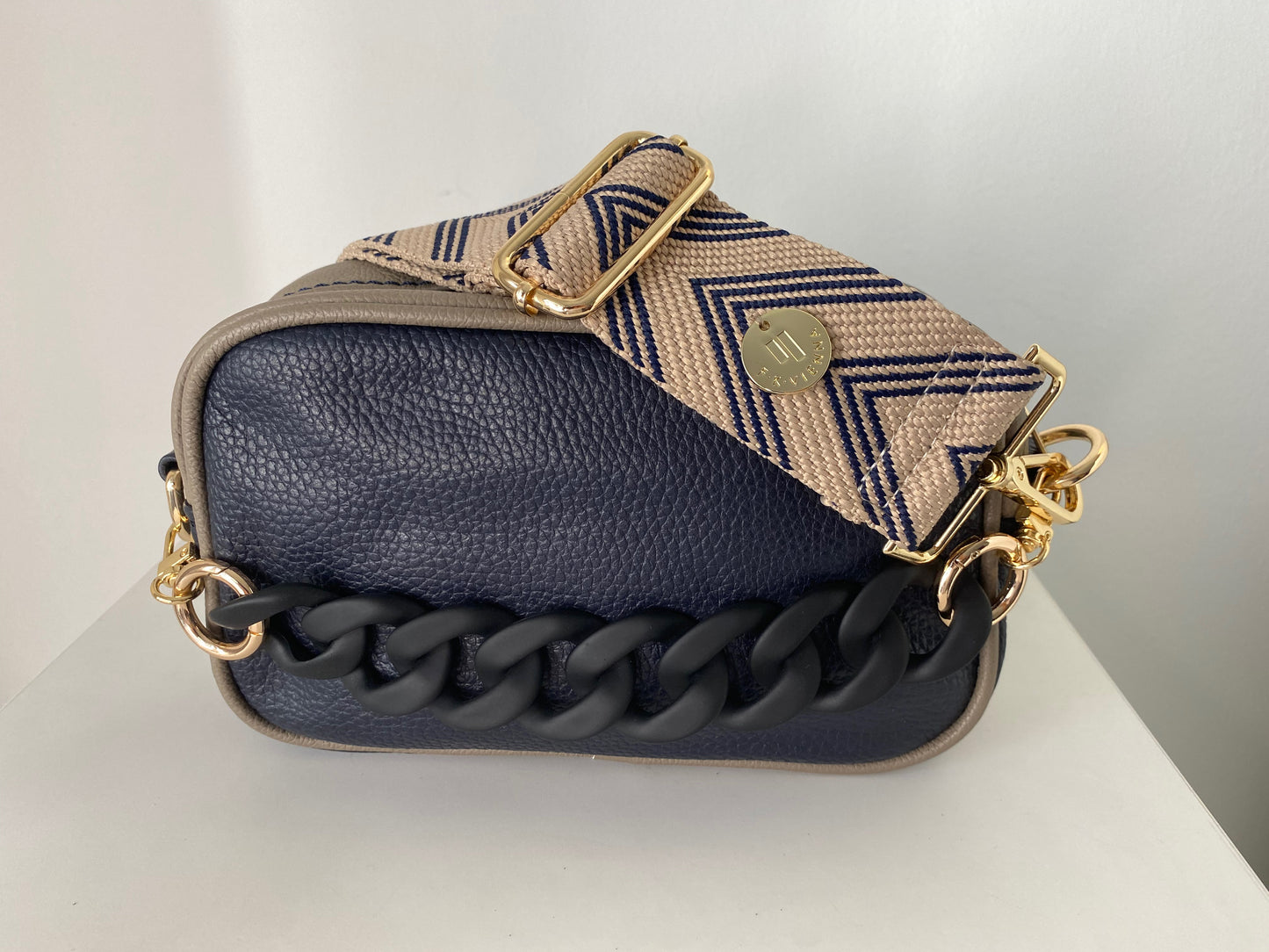 F-BAG Small Night Blue-Taupe Grey