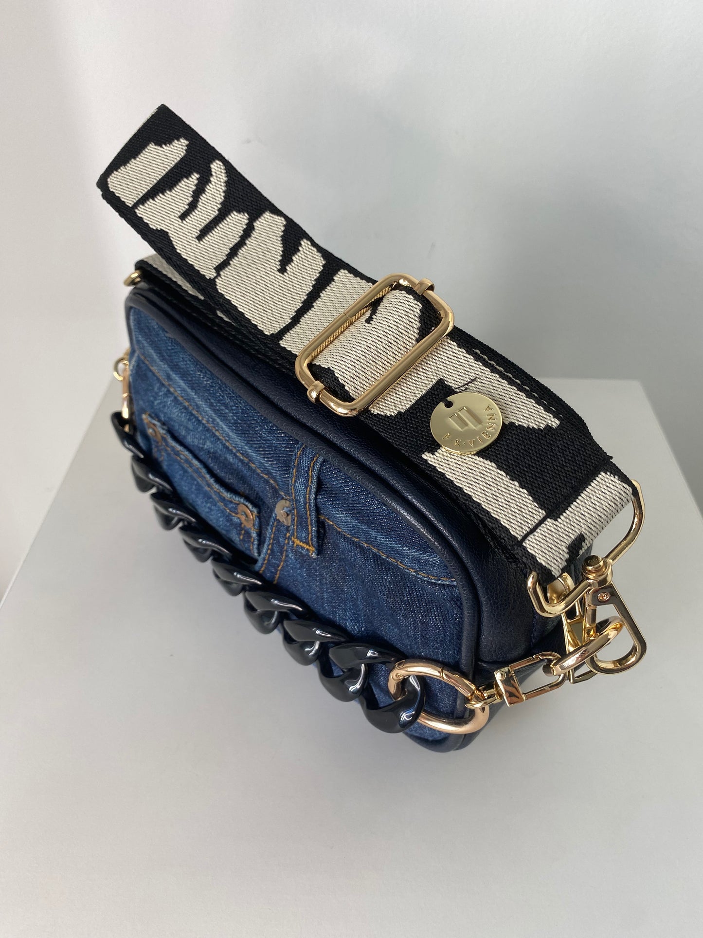 F-Bag Small Recycled Jeans Dark Blue