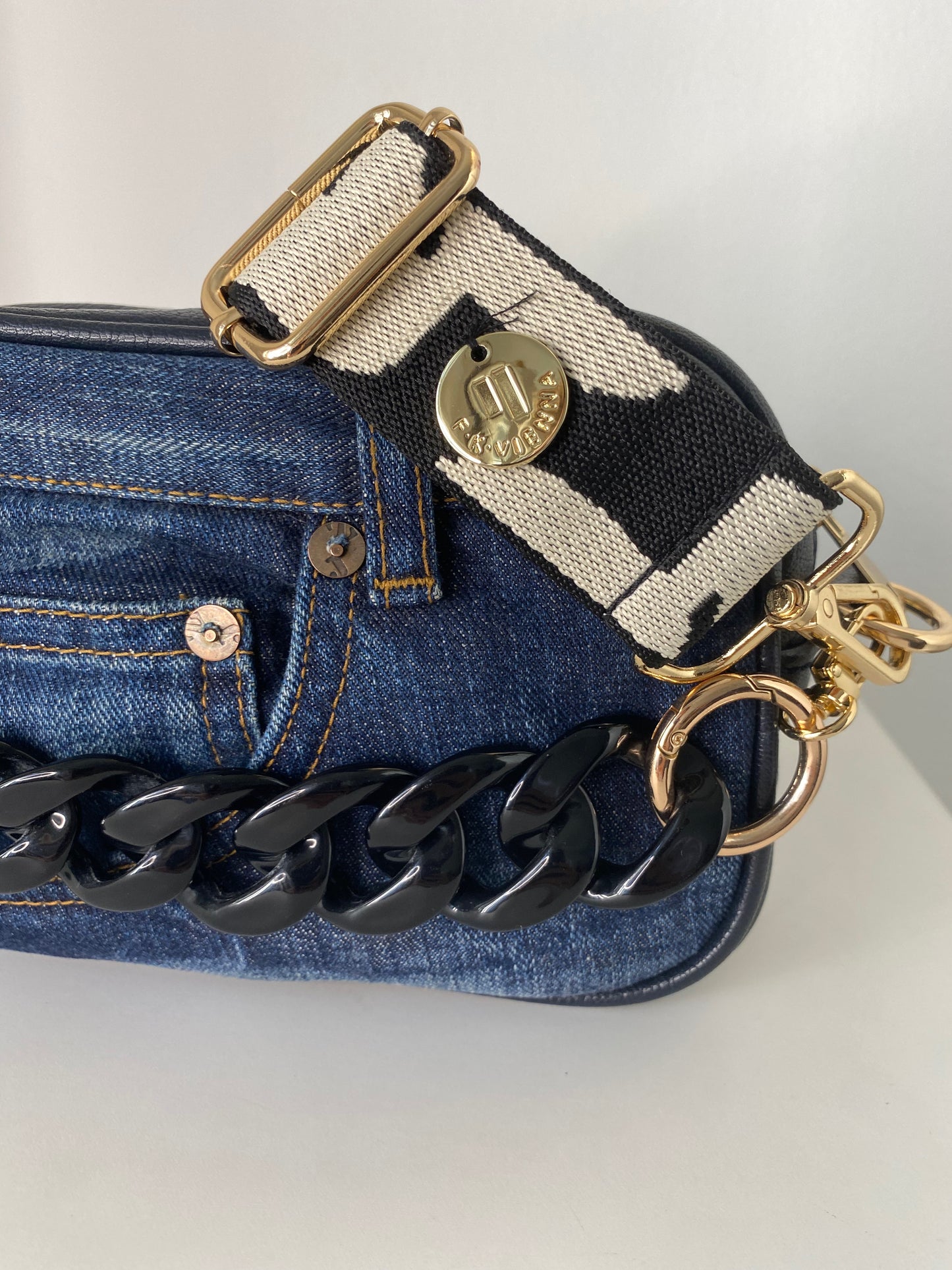 F-Bag Small Recycled Jeans Dark Blue