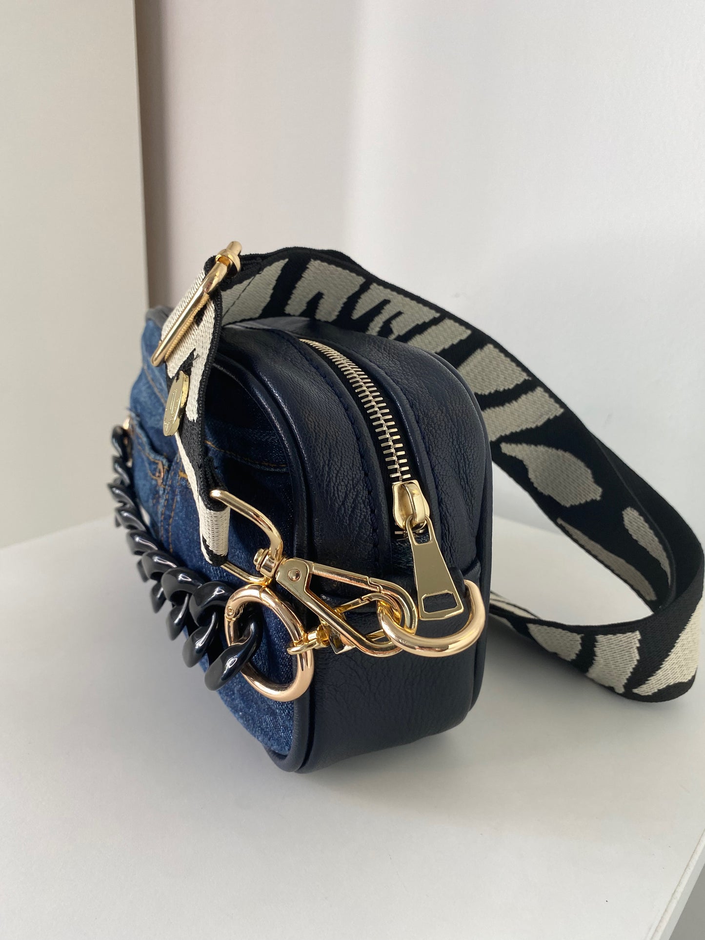 F-Bag Small Recycled Jeans Dark Blue