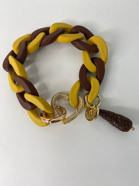 Bracelet Celine with Charm Green Grass