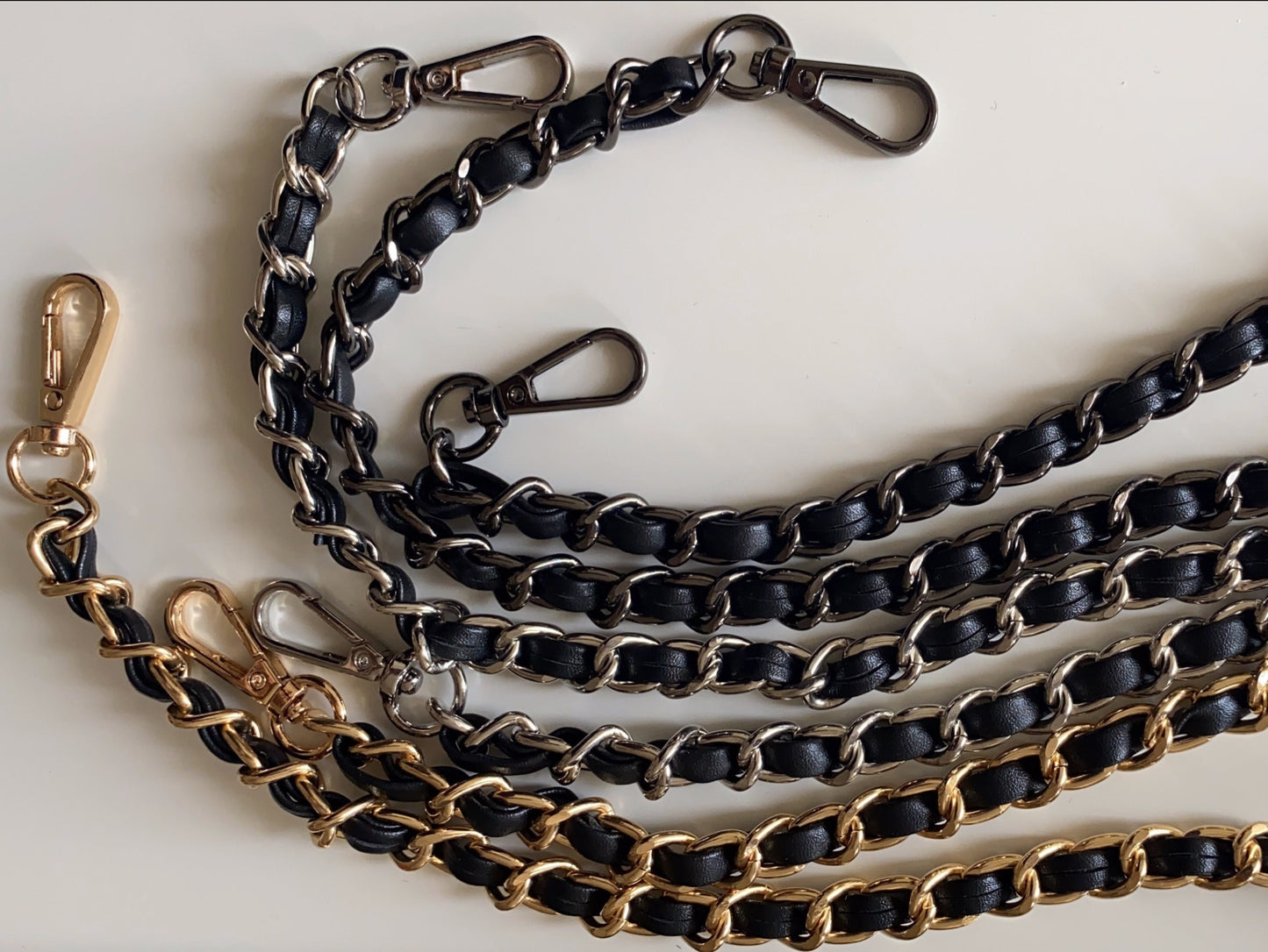 Shoulderstraps Metal Chain - Vegan Leather