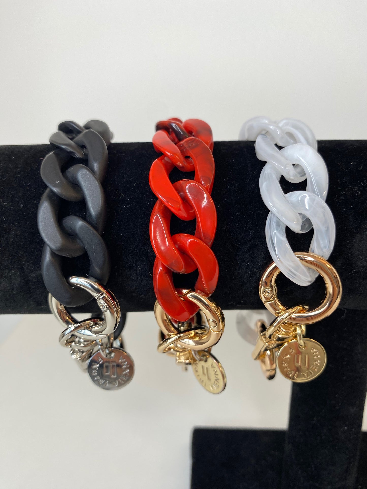 Bracelet Cecil White Opal effect