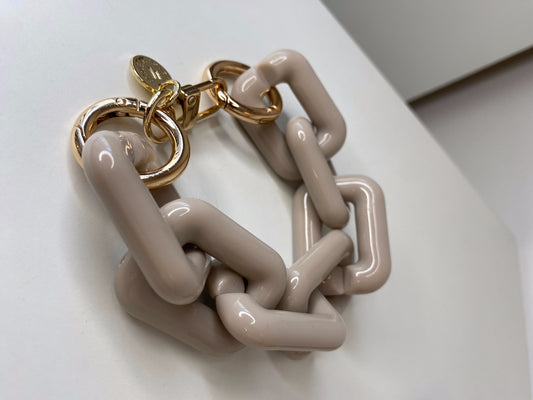 Chunky big Bracelet Oatmeal
