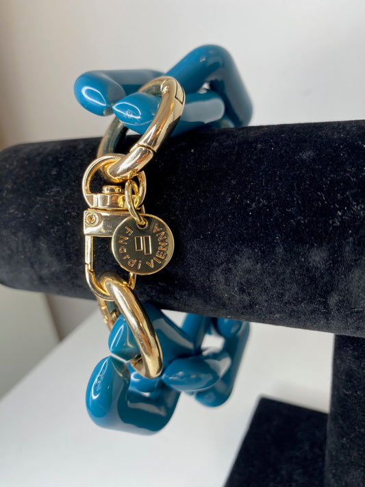 Chunky big Bracelet Blue Ocean
