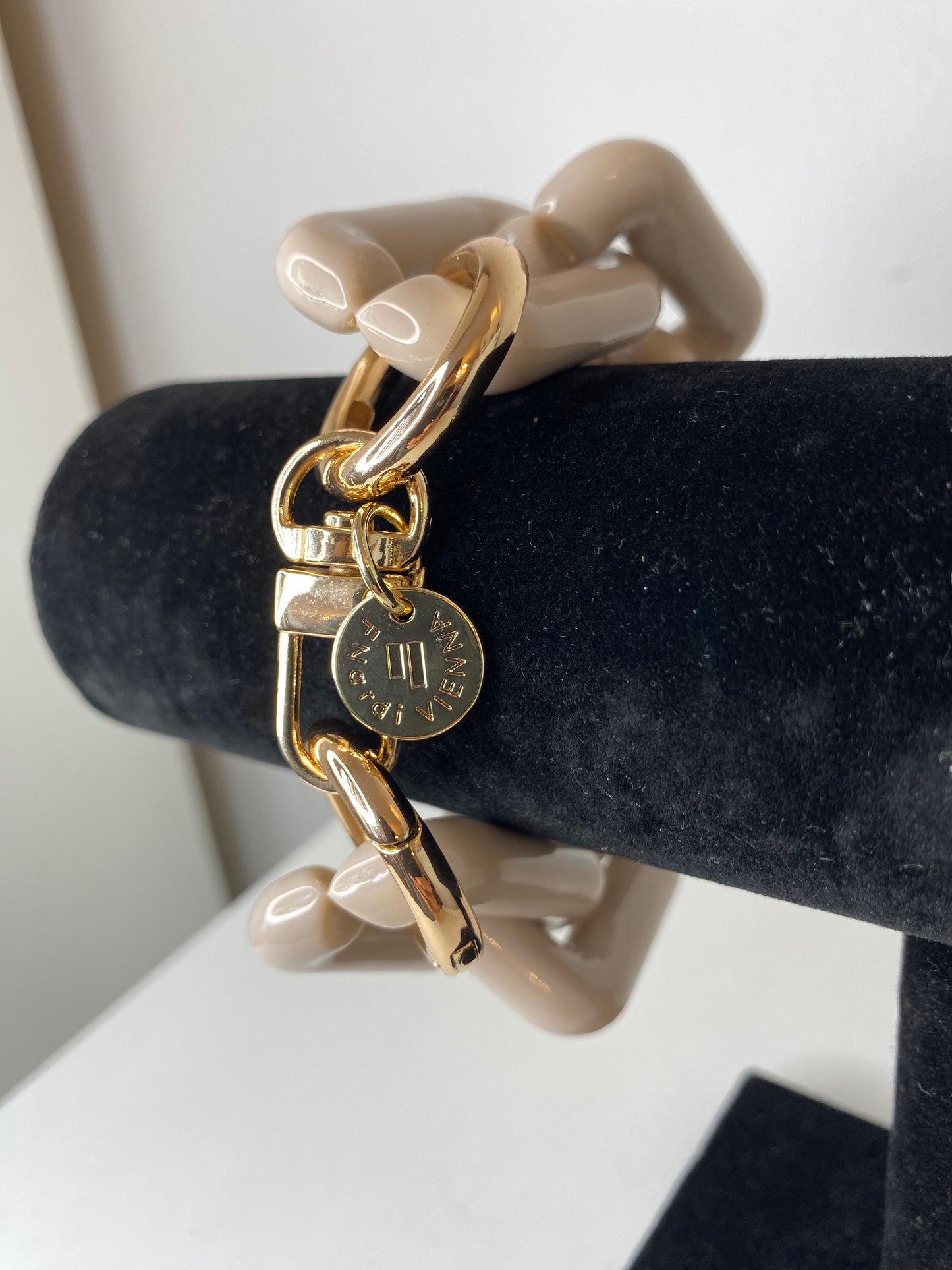Chunky big Bracelet Oatmeal