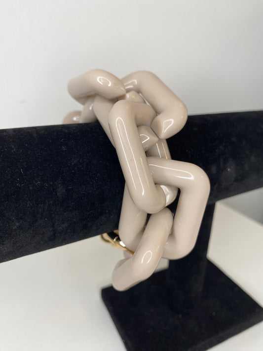 Chunky big Bracelet Oatmeal