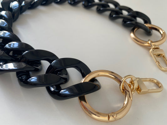 Chains - Bag's Handle black shiny
