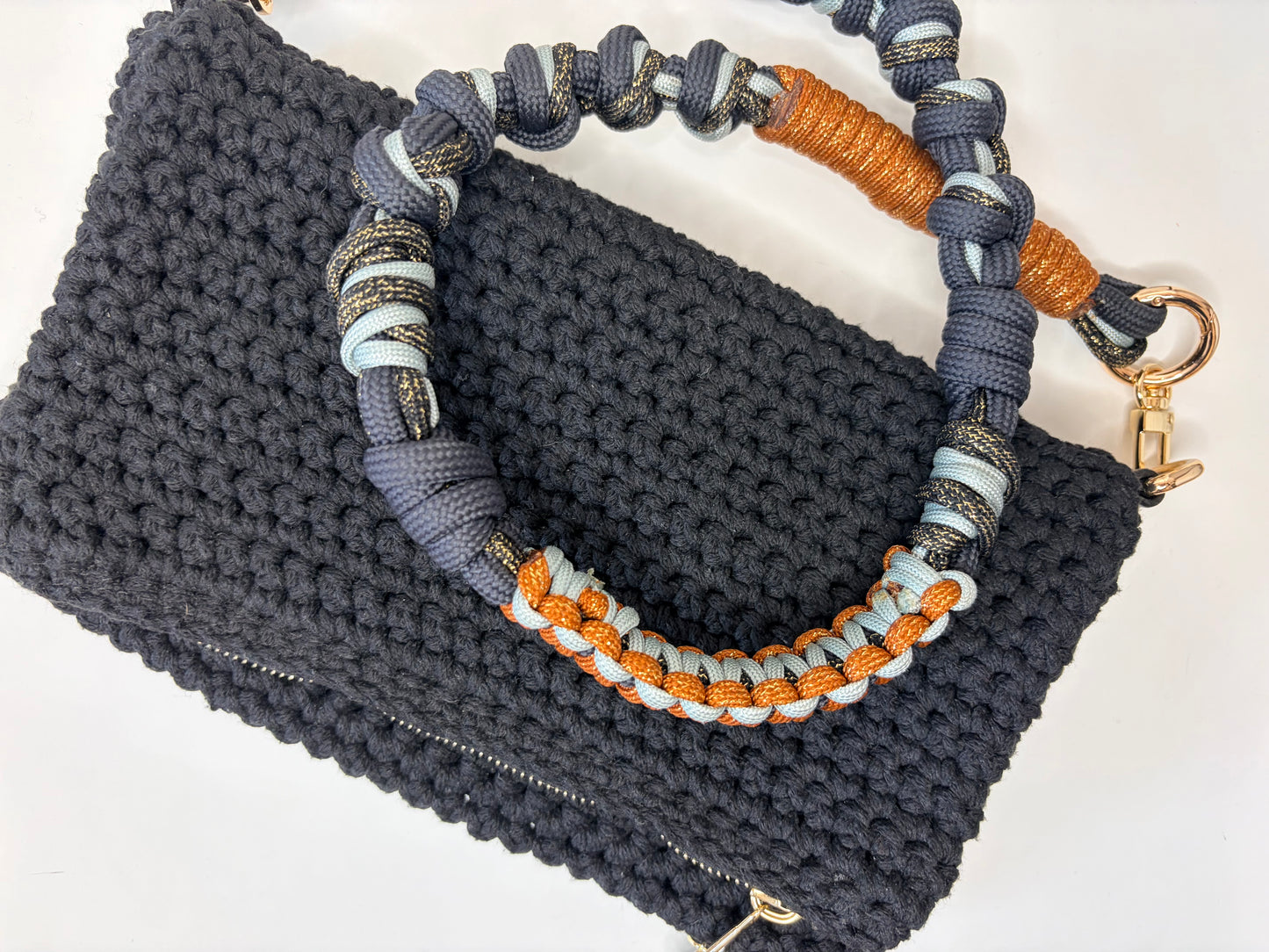 Roberta Crochet Bag Clutch Black