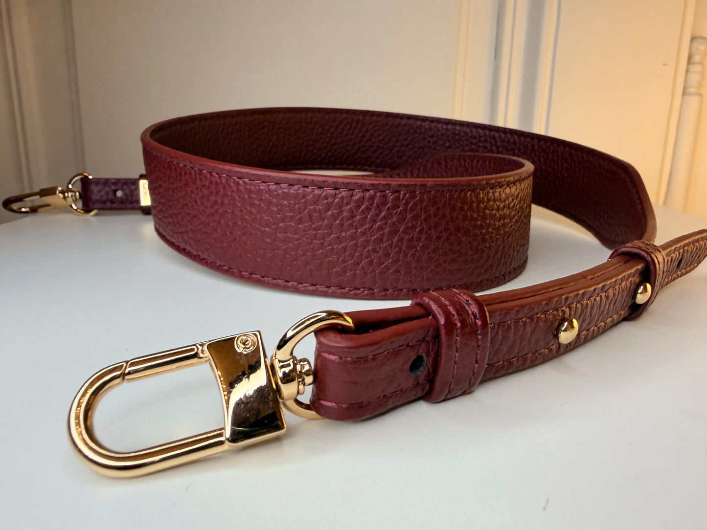 Francesca Bag S Bordeaux Croco effect