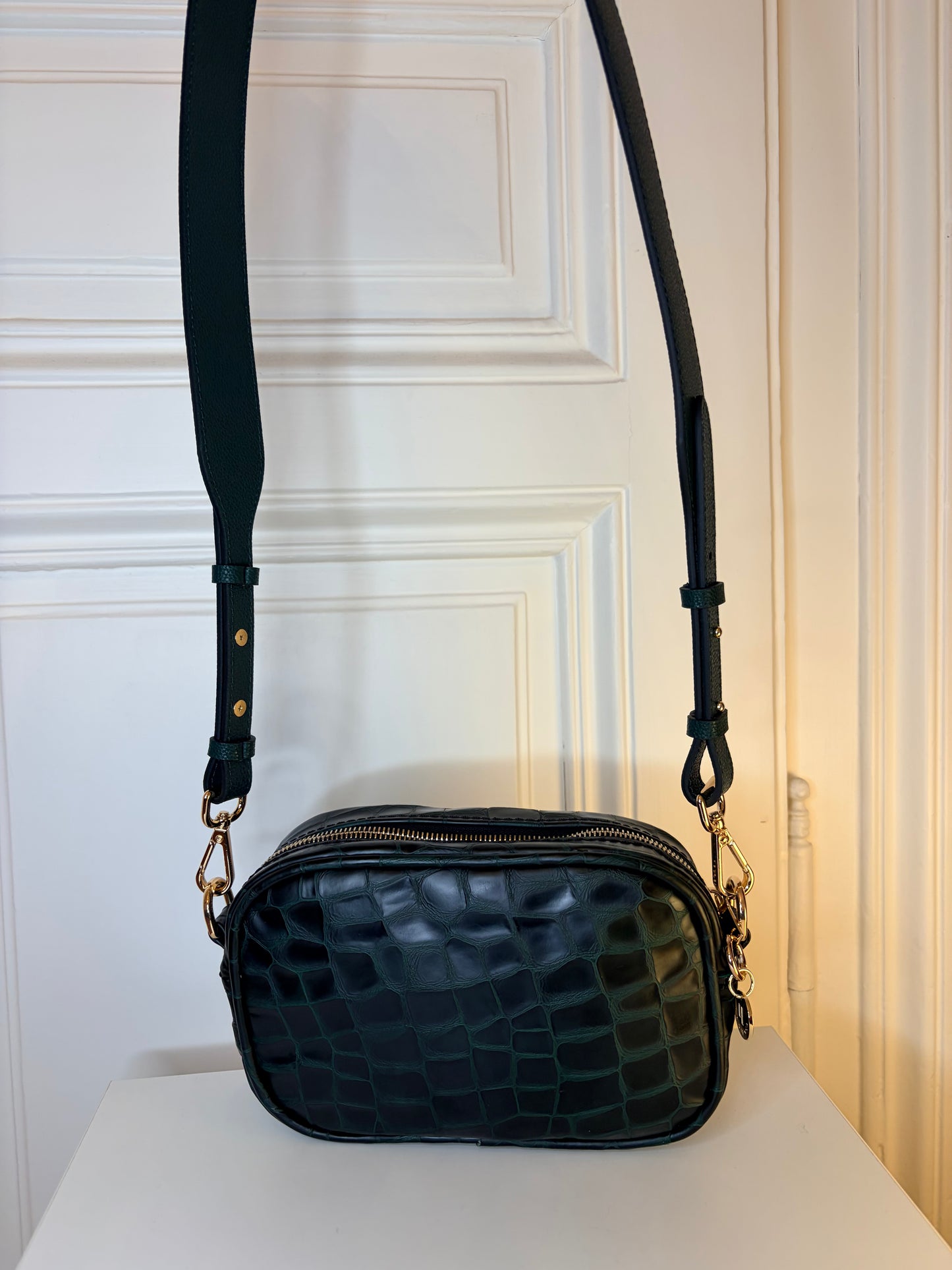 Francesca BAG S Forest Croco Effect