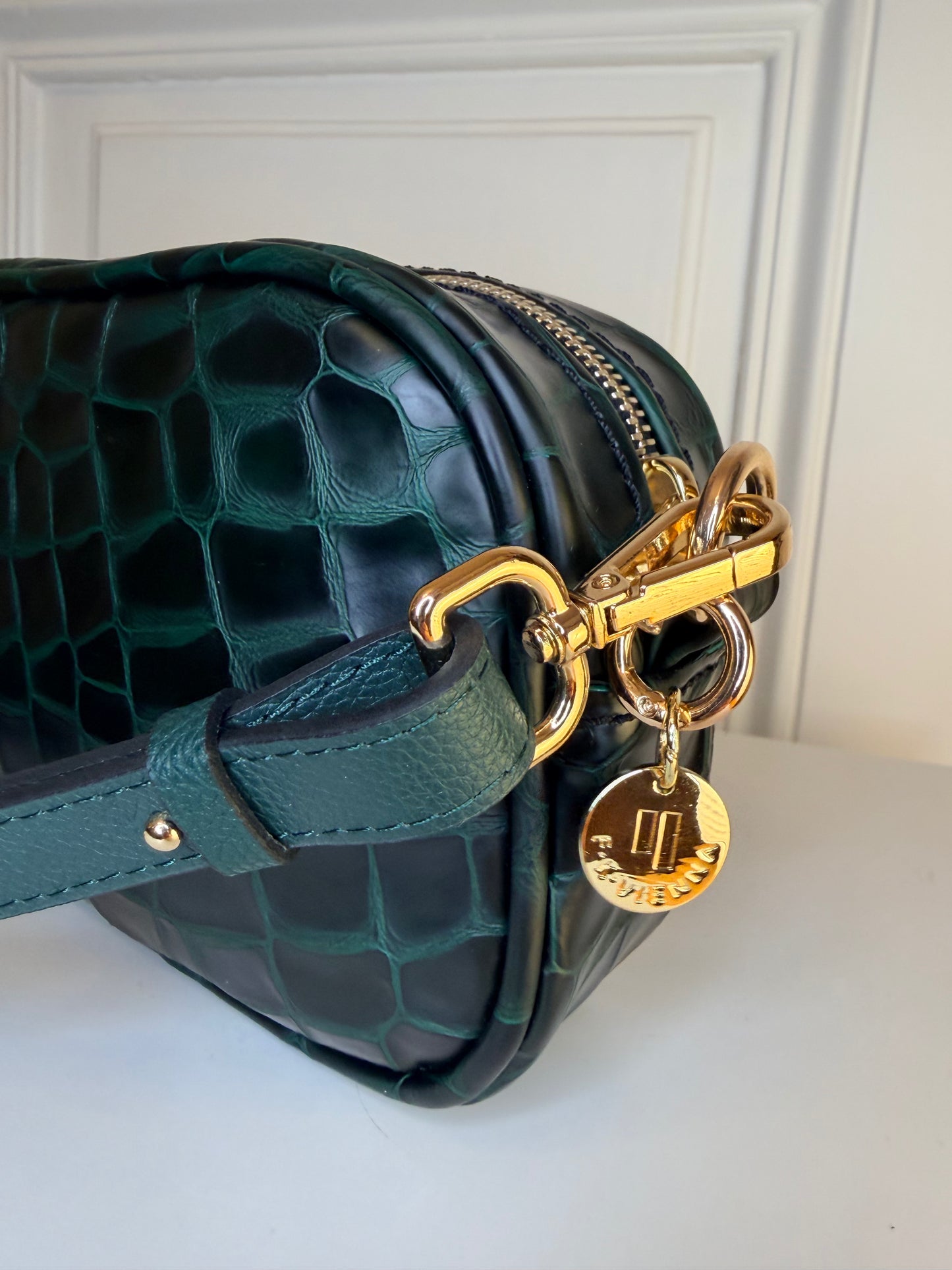 Francesca BAG S Forest Croco Effect