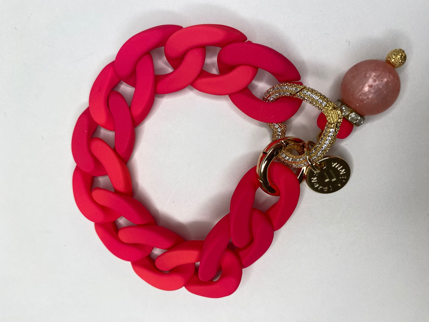 Bracelet Celine Charm Neon Pink