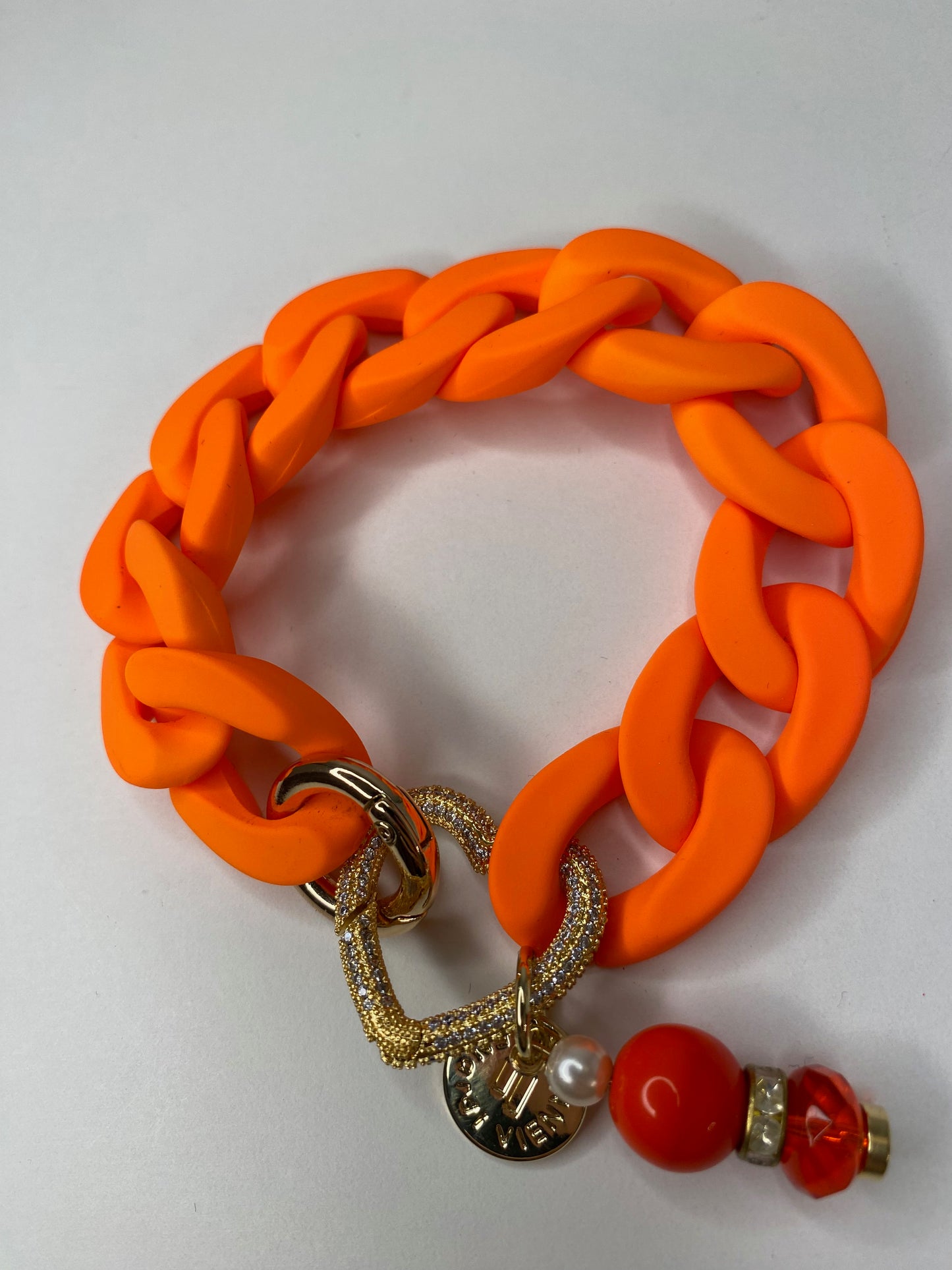 Bracelet Celine Charm Neon Orange
