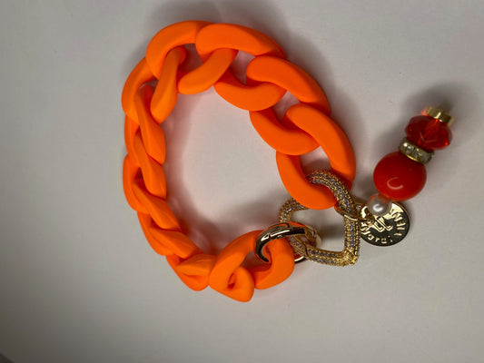 Bracelet Celine Charm Neon Orange