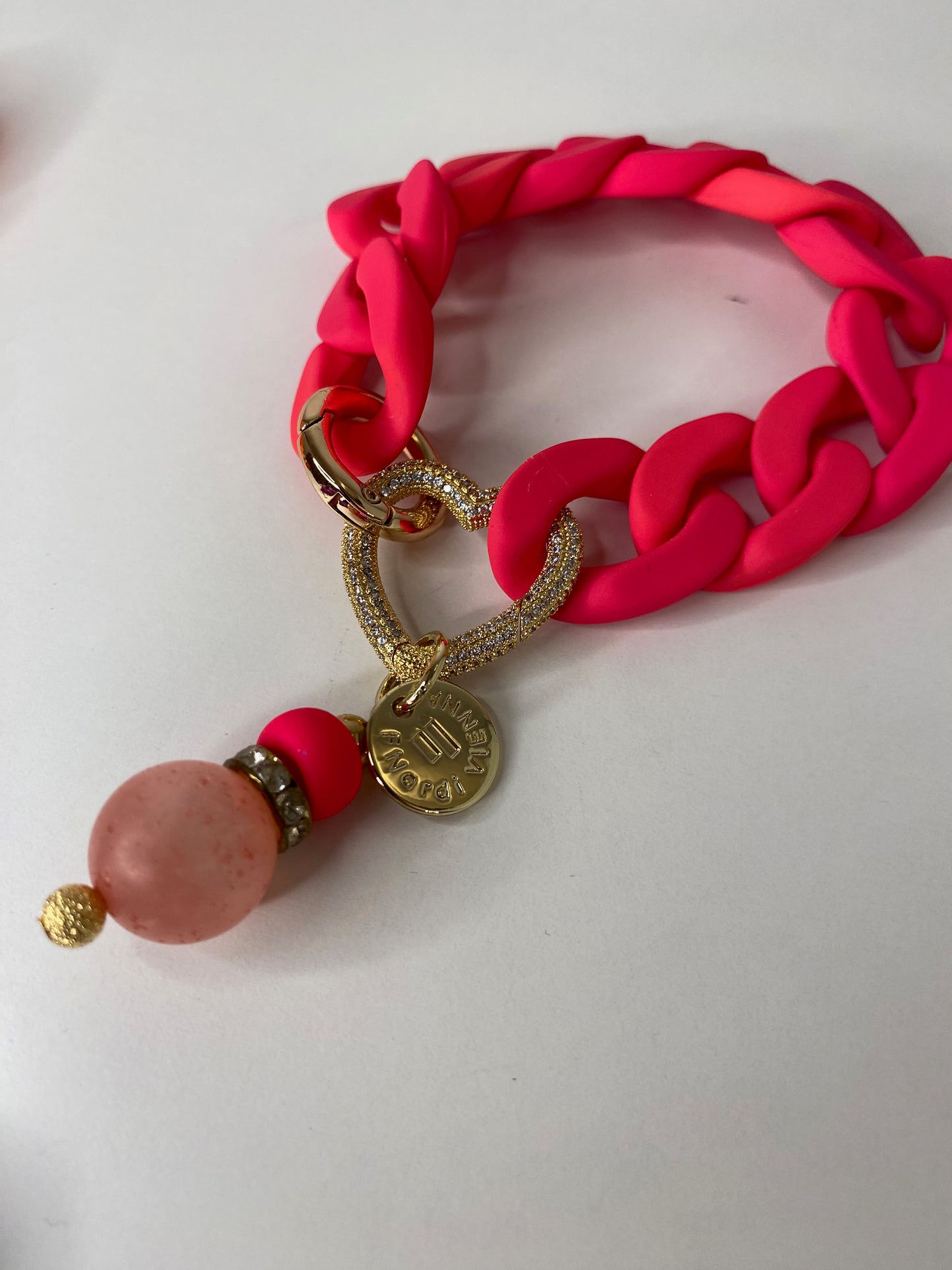 Bracelet Celine Charm Neon Pink