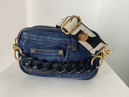 F-Bag Small Recycled Jeans Dark Blue