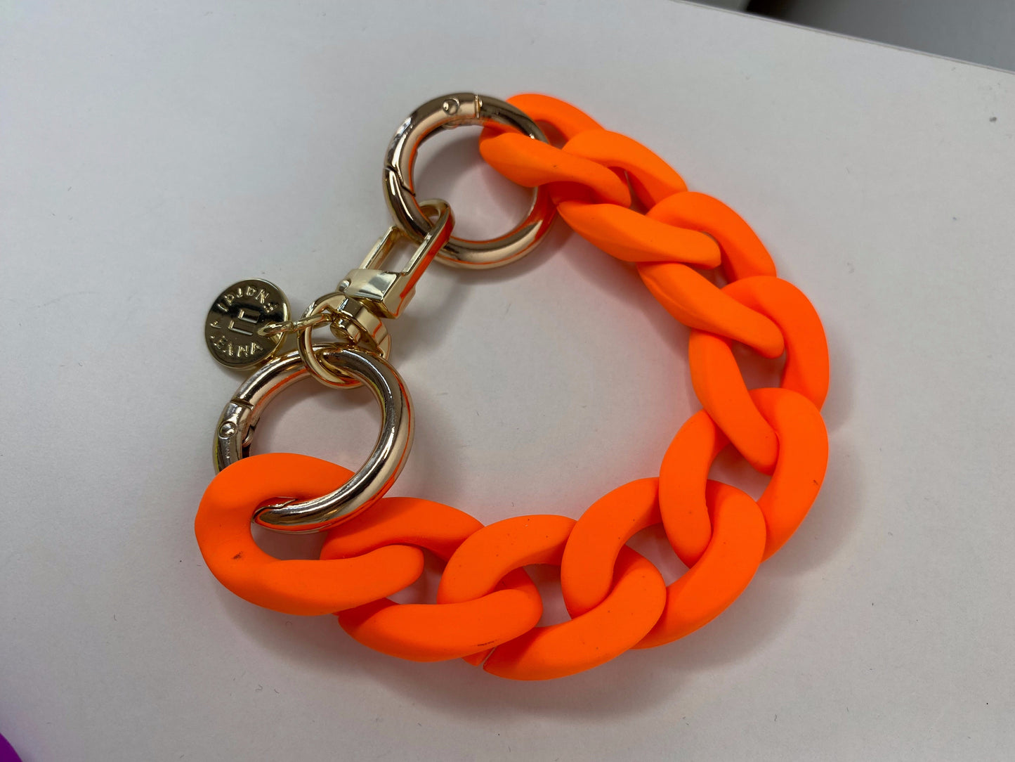 Chunky Chain Neon Orange