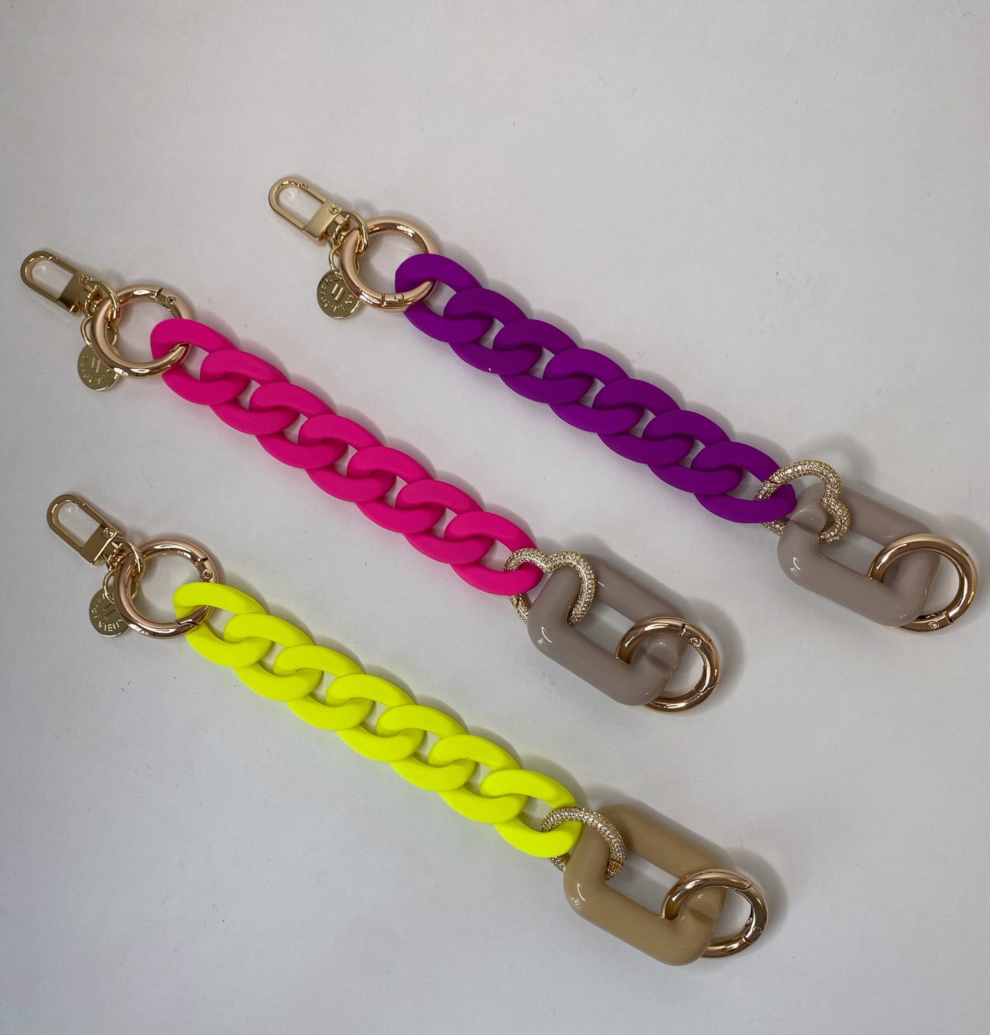 Original Bracelet Chain with Strass Yellow
