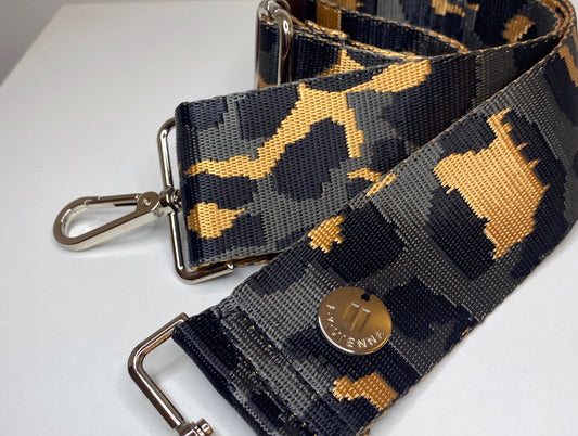 Shoulder Strap Bag Leopard Grey/ Silver Hardware