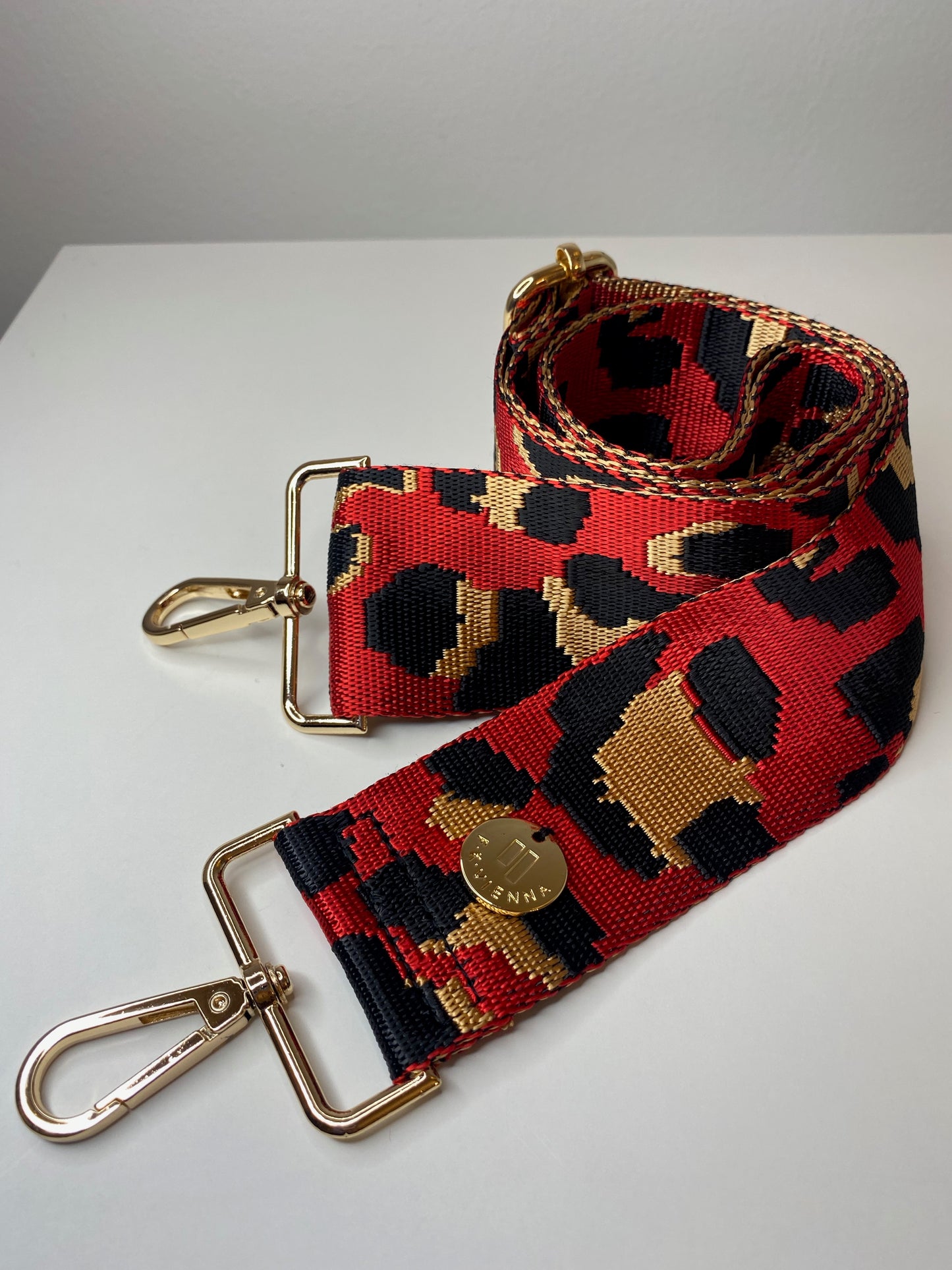 Shoulder Strap Bag Leopard Red / Gold Hardware