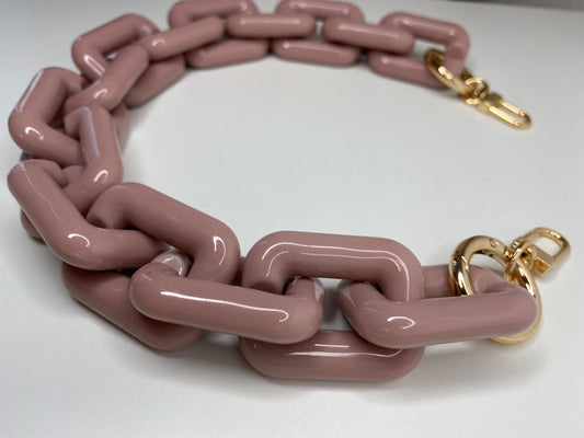 Big Chunky Chain - Bag's Handle - Powder Pink